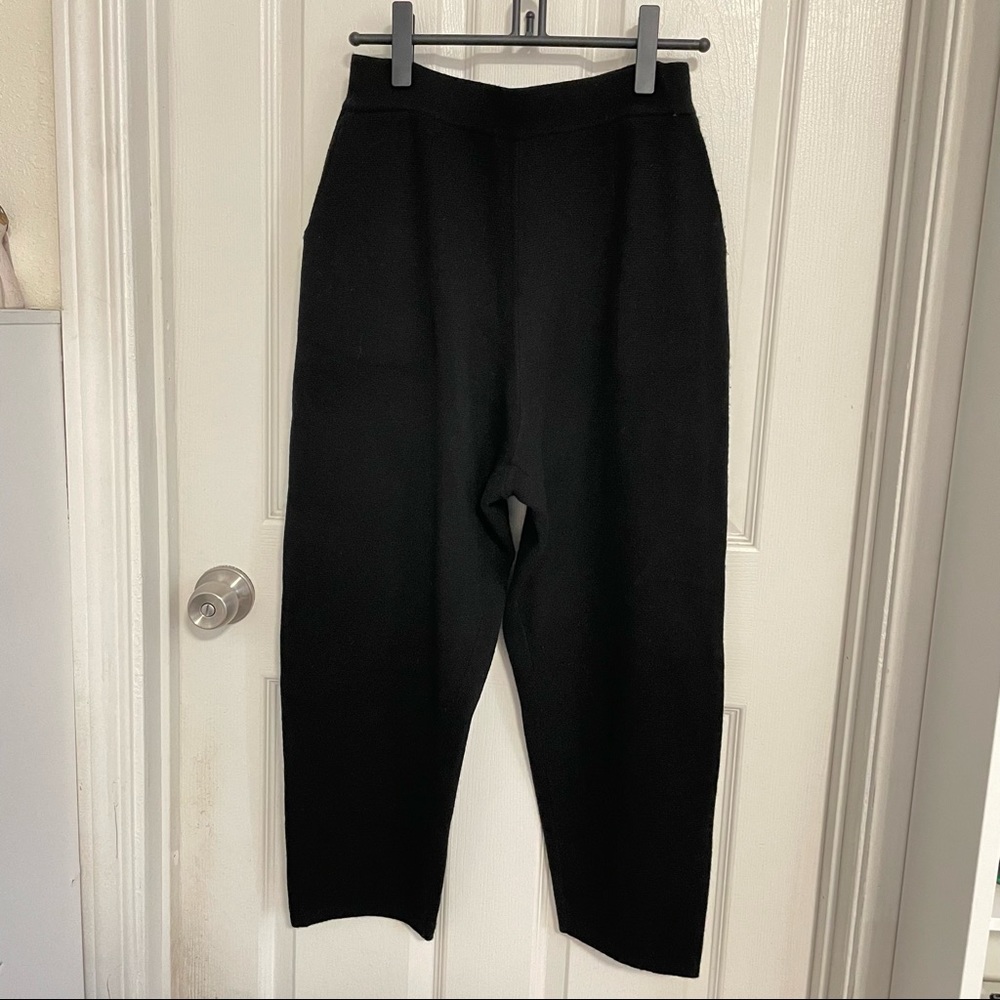 wool blend knit ballon trouser